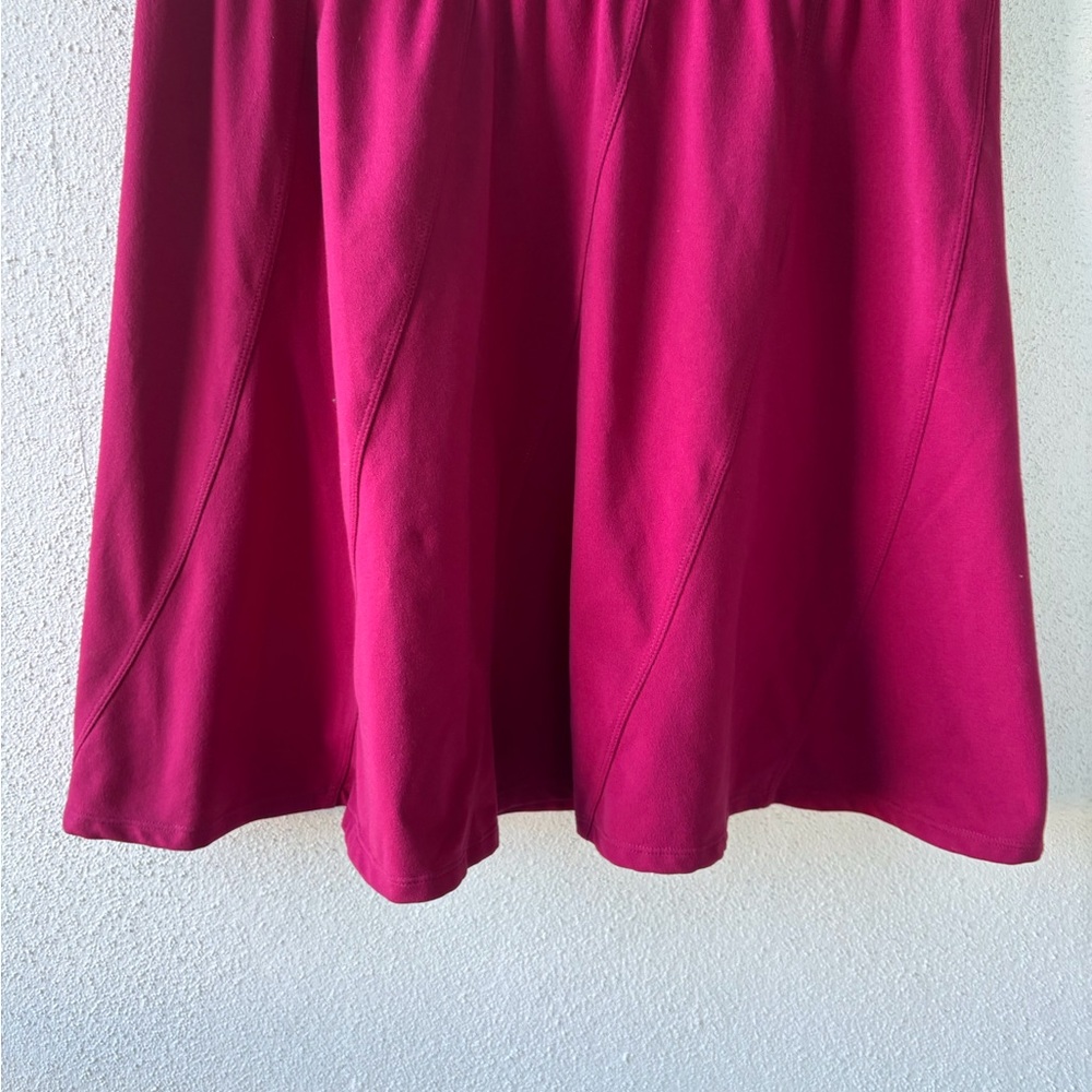 Toad & Co Size M Fuchsia Pink Skirt‎ Elastic Waist Casual Travel Athleisure - Picture 5 of 9